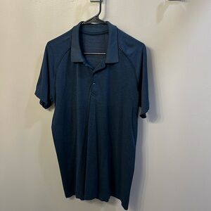 Men’s navy blue lululemon polo shirt